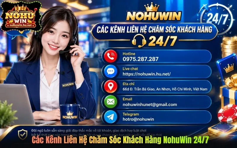 Các Kênh Liên Hệ Chăm Sóc Khách Hàng NohuWin 247